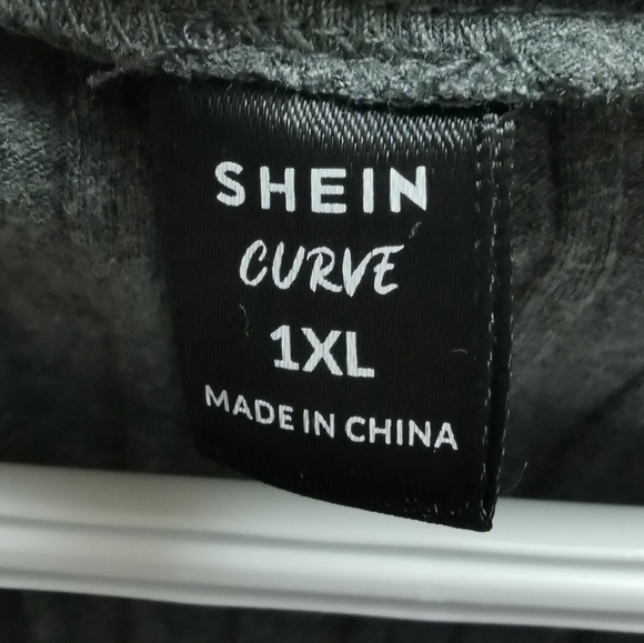 SHEIN Plus Rib-knit Tee Bodysuit - Picture 4 of 4